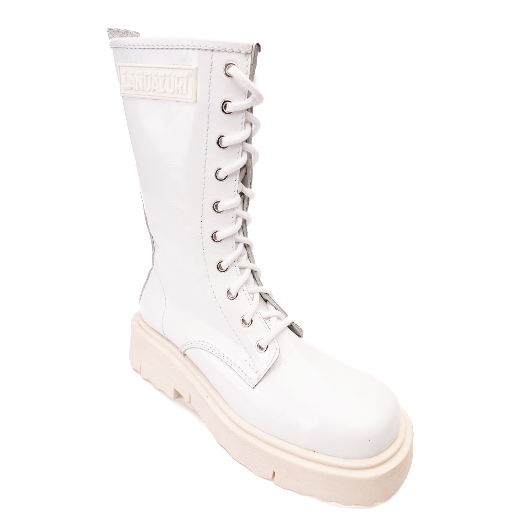 BOTAS MUJER LANDAZURI CUERO BLANCO BLADE - 3