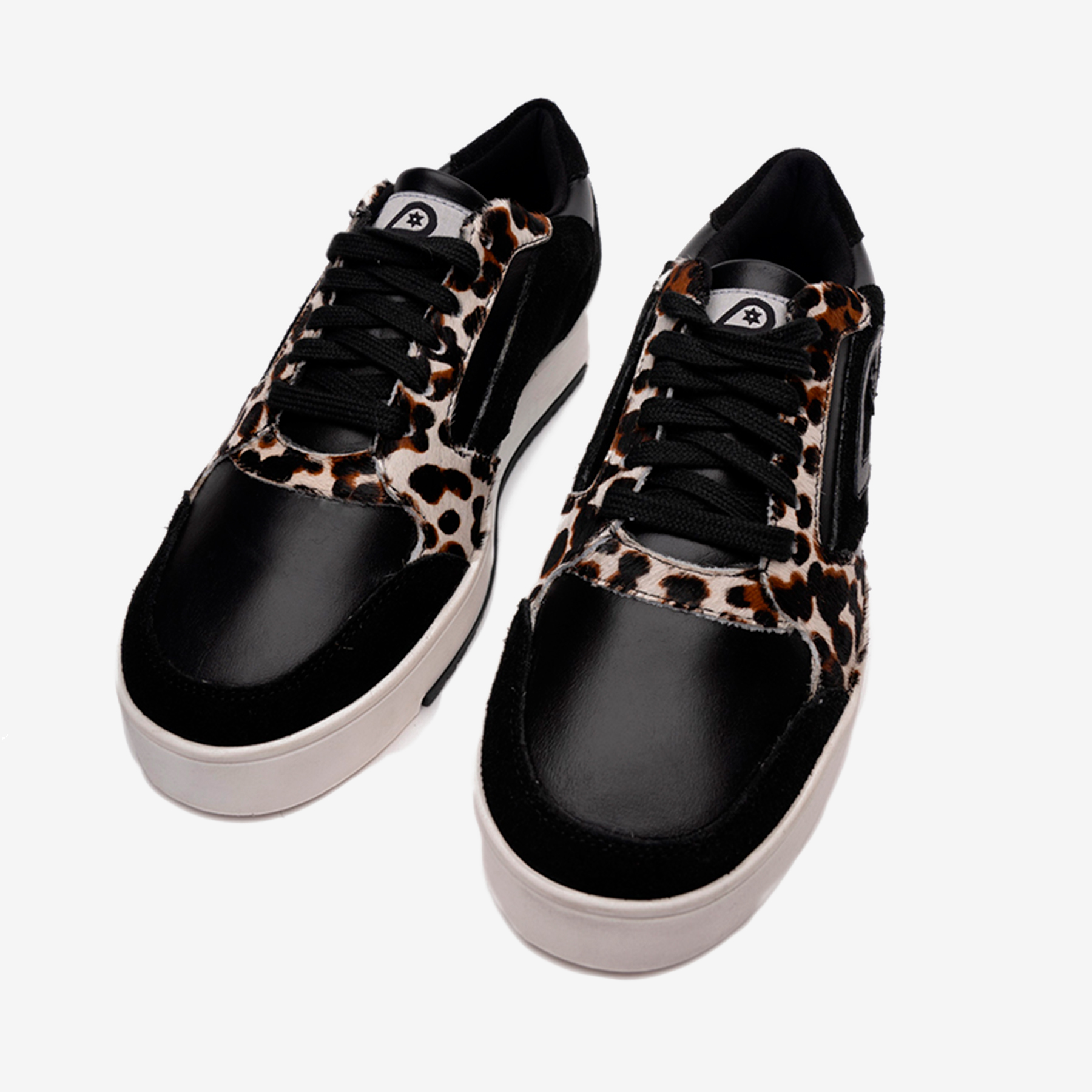 ZAPATILLAS MUJER LANDAZURI URBANAS NEGRO STELLA CUERO PRINT - 4