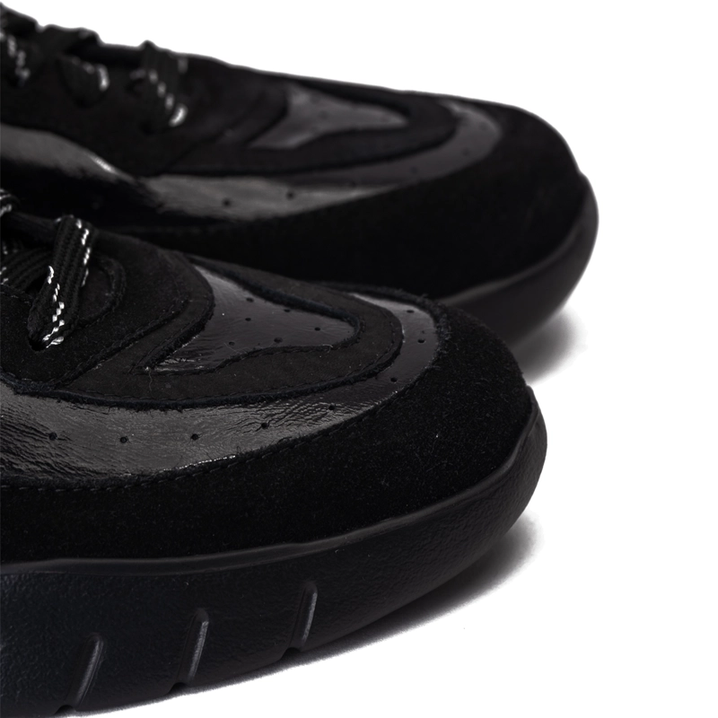 ZAPATILLAS HOMBRE LANDAZURI URBANAS NEGRO CUERO VOLCANO FULL - 4