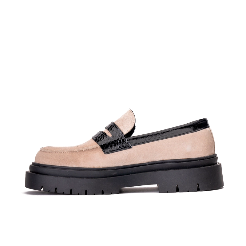 MOCASIN CUERO MARMARA BEIGE LANDAZURI - 2