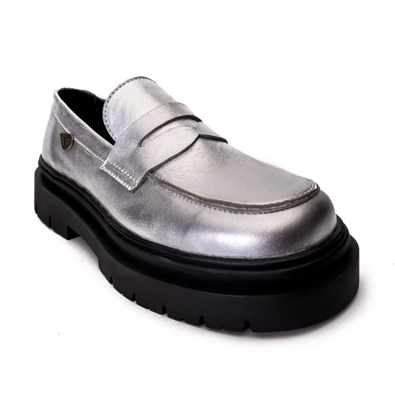 MOCASIN CUERO MARMARA PLATA LANDAZURI - 3