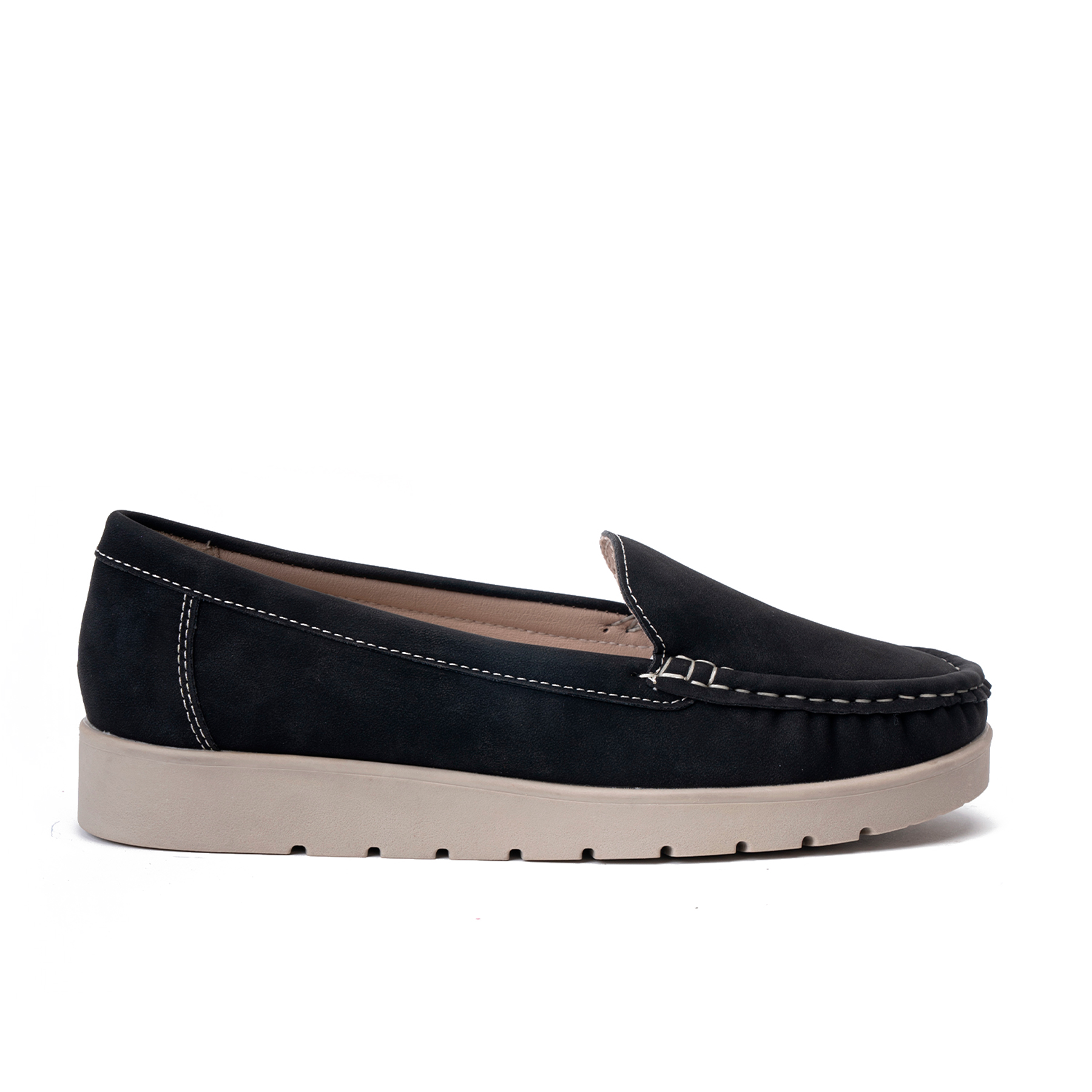 MOCASIN MUJER ELADIA NEGRO THUNDER BLUE - 1