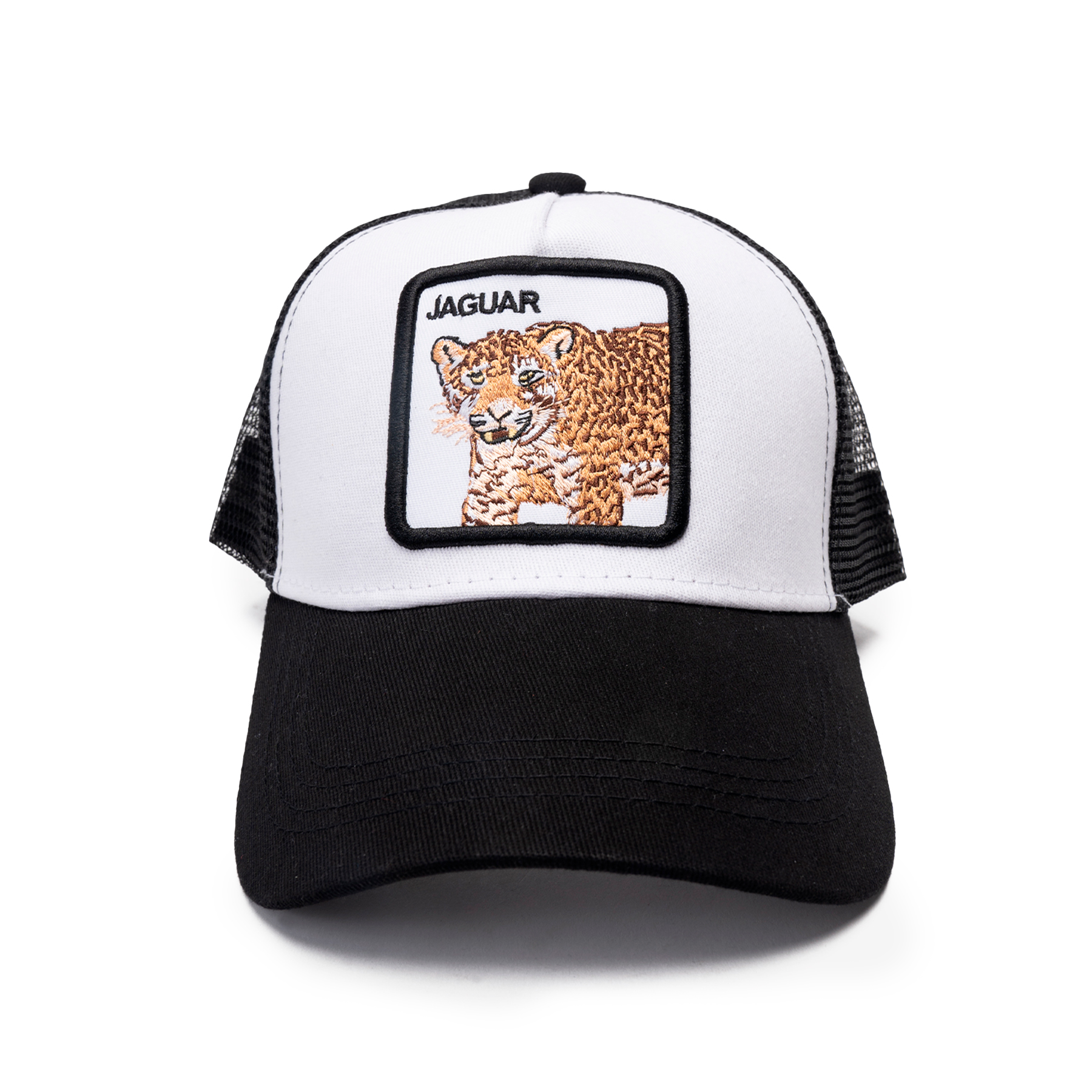 GORRA CHINITOWN J011 NEGRO JAGUAR BLANCO - 1