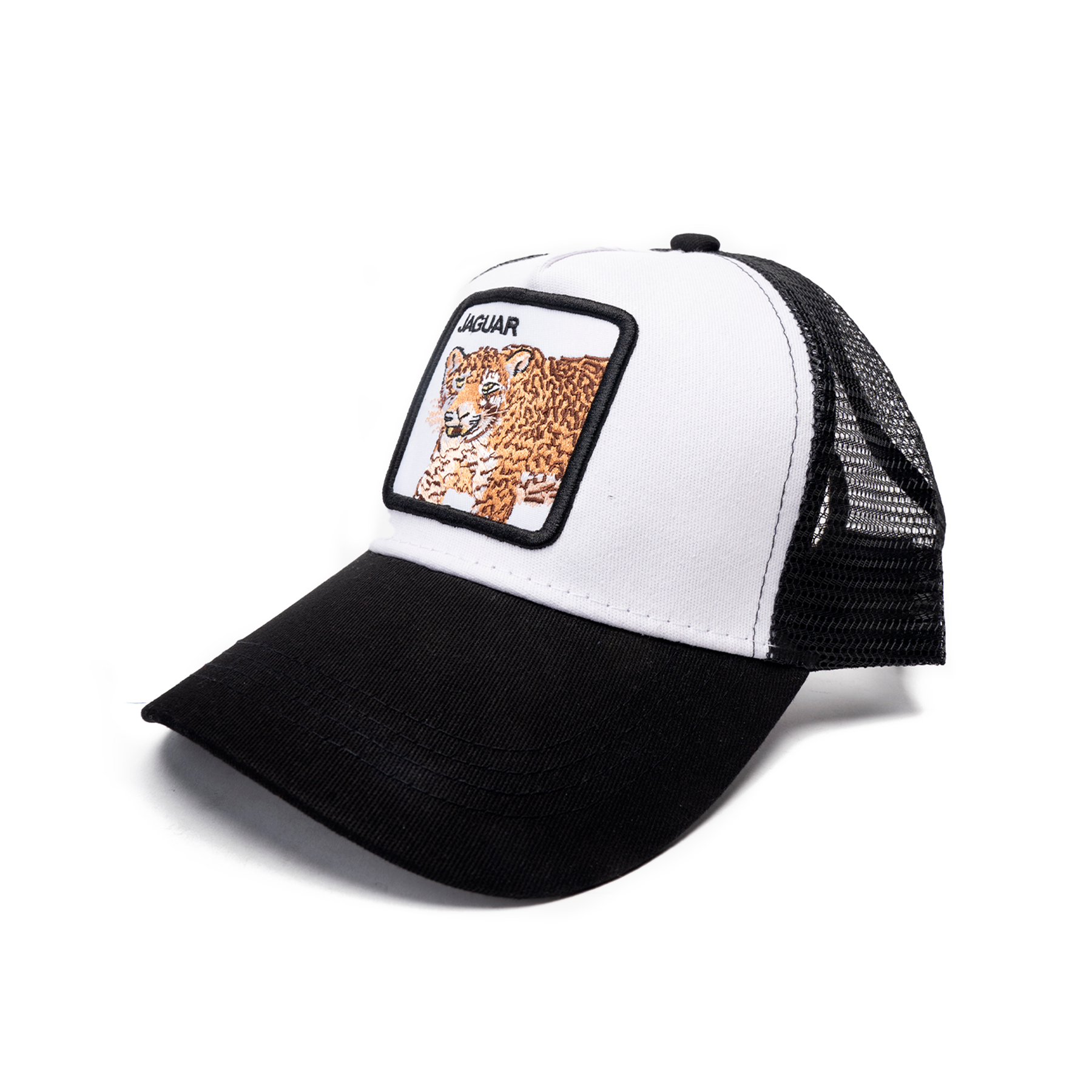 GORRA CHINITOWN J011 NEGRO JAGUAR BLANCO - 2