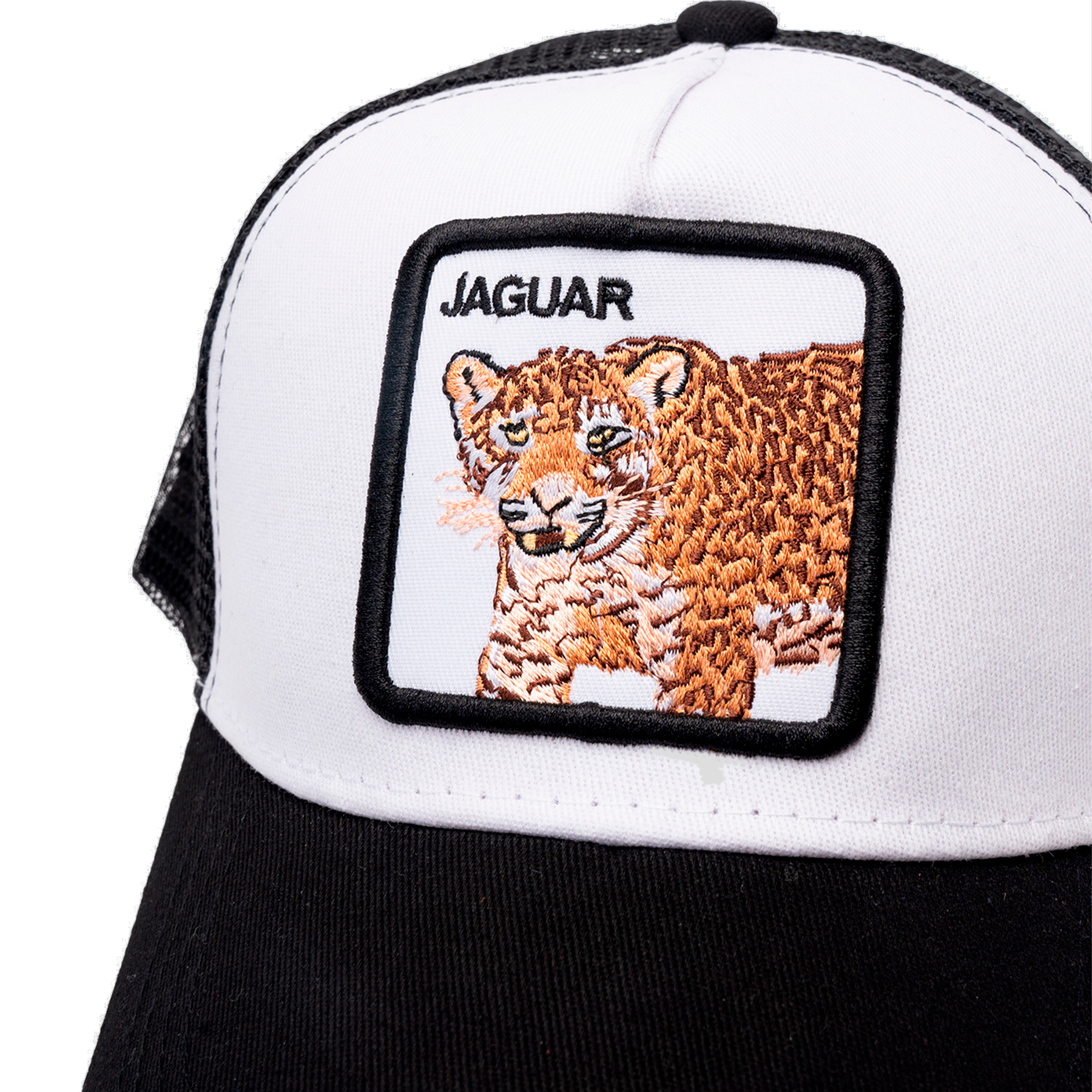 GORRA CHINITOWN J011 NEGRO JAGUAR BLANCO - 3