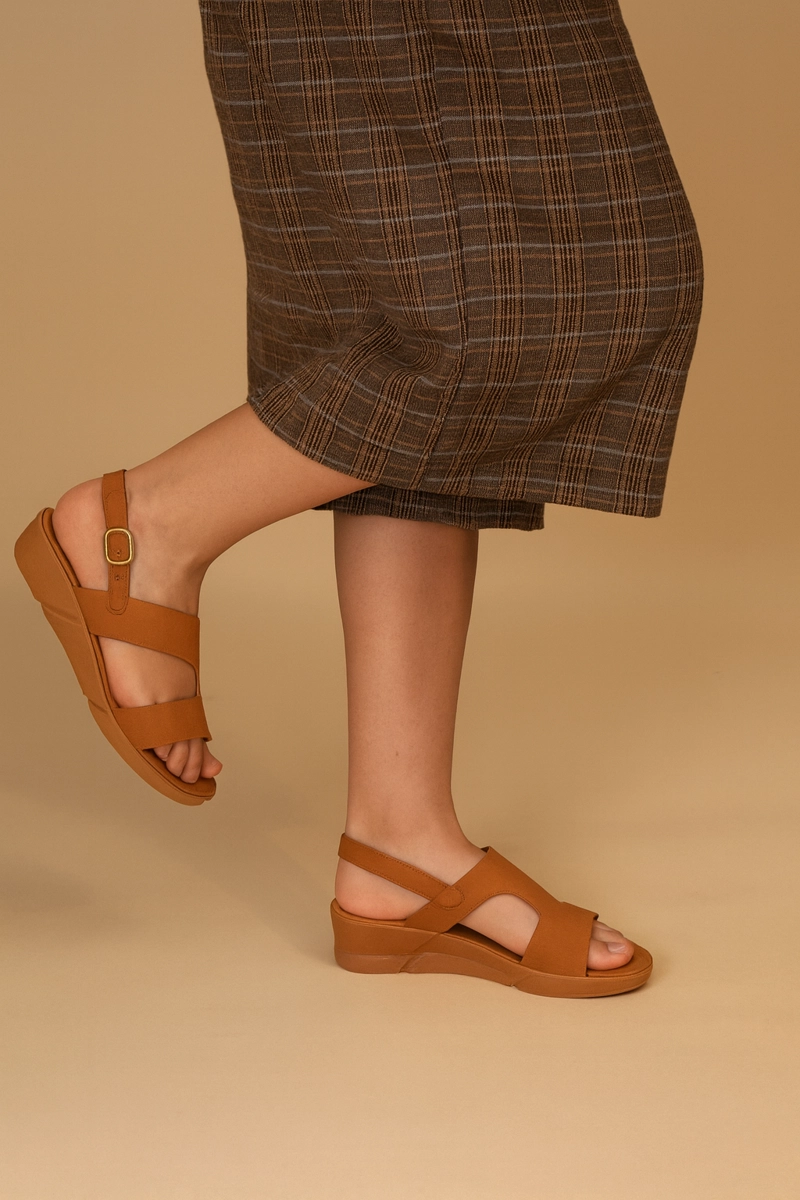 SANDALIAS MUJER THUNDER BLUE TEXTIL BROWN NEW MELLEA - 5
