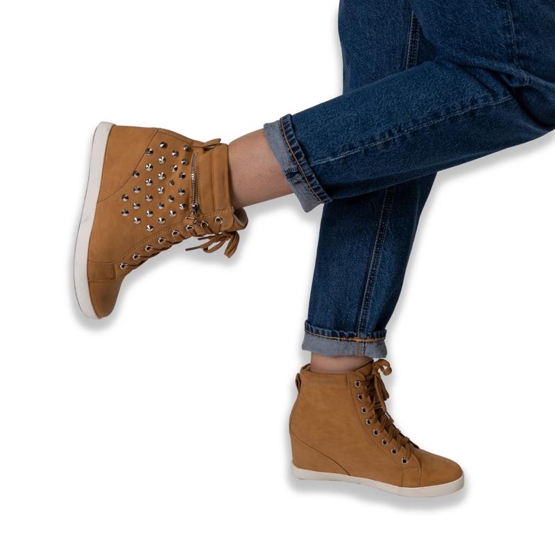 ZAPATILLAS MUJER CARBIN URBANAS CAMEL GIANNA - 2