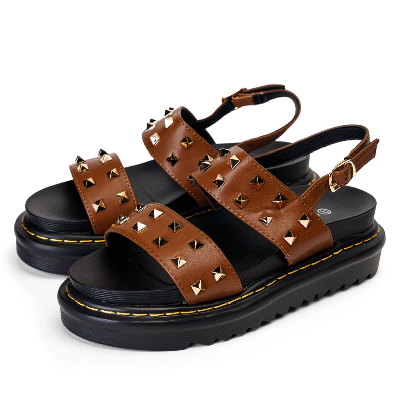 SANDALIAS MUJER LANDAZURI CAFÉ CHINITOWN NADINE - 4
