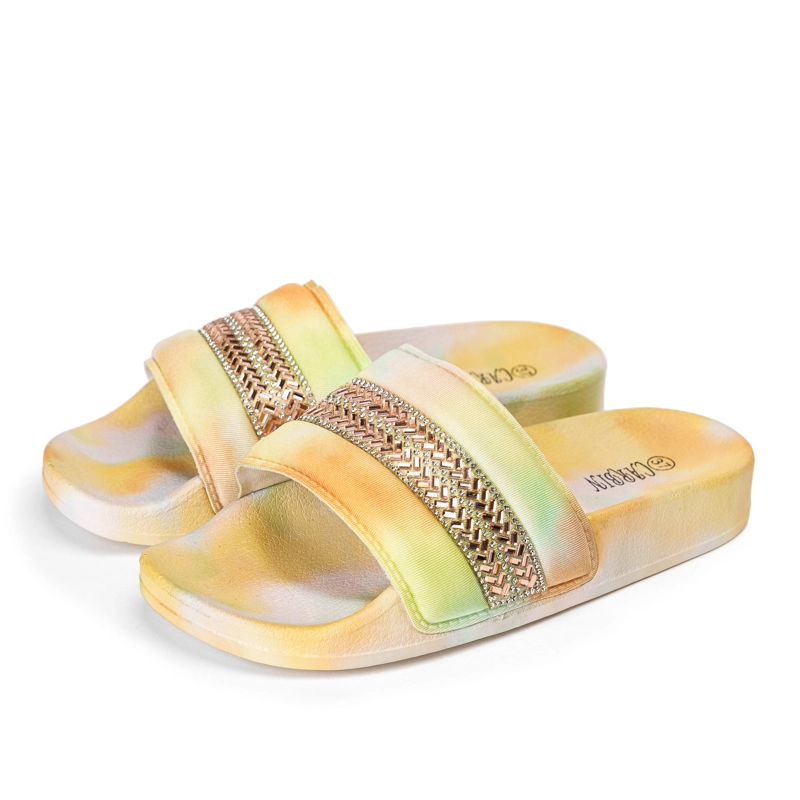 SANDALIAS MUJER CHINITOWN TEXTIL AMARILLO ALISHA - 4