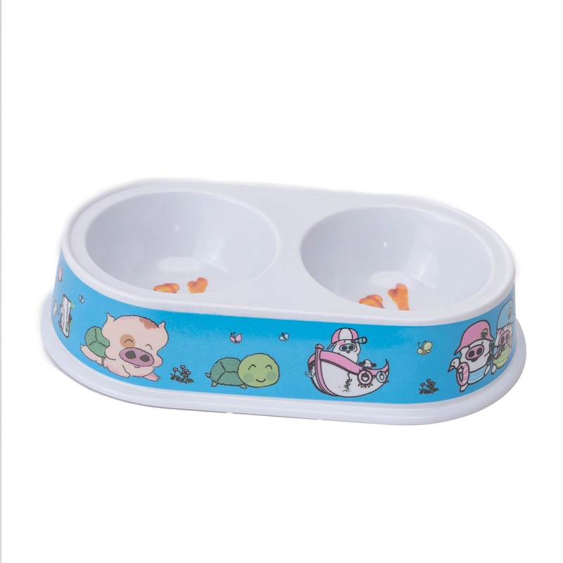 PLATO DOBLE PLASTICO CELESTE CHINITOWN - 2