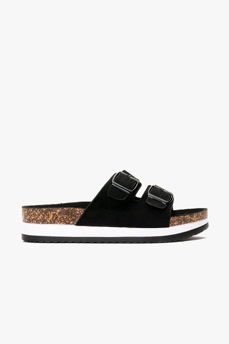 SANDALIAS MUJER CHINITOWN TEXTIL NEGRO CALISTA - 1