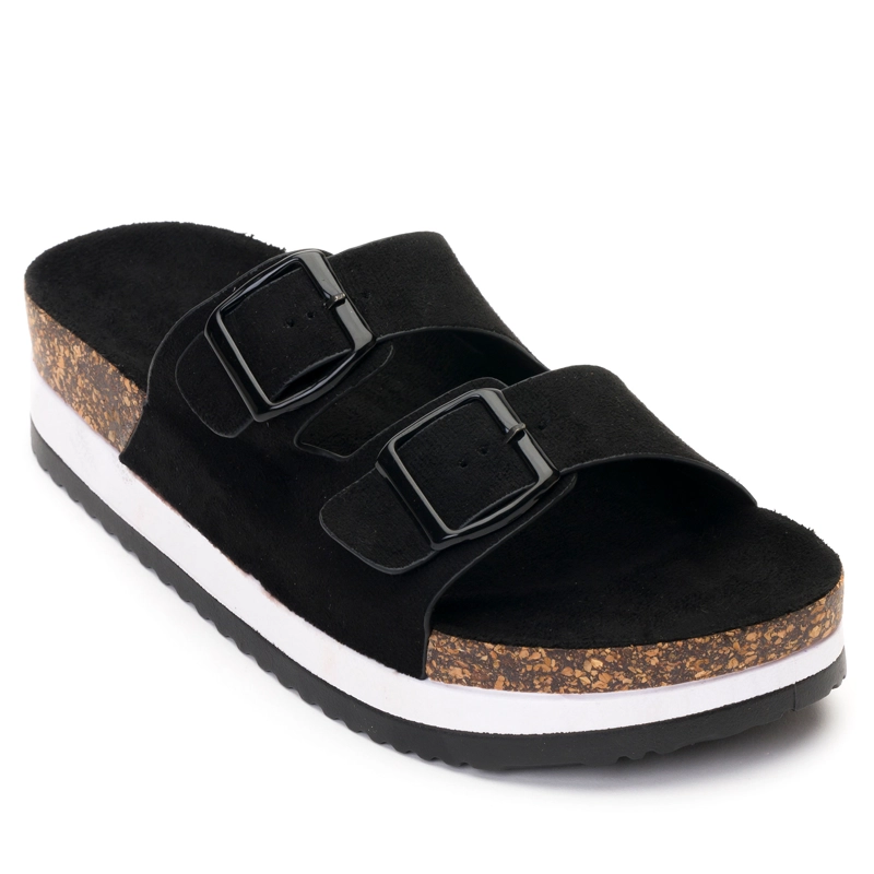 SANDALIAS MUJER CHINITOWN TEXTIL NEGRO CALISTA - 3