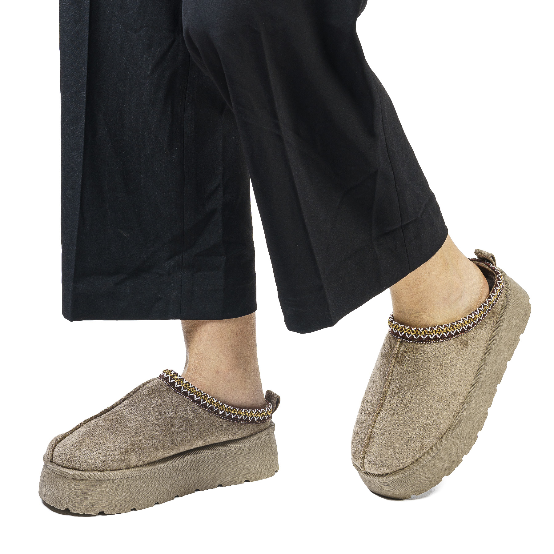 BABUCHA MUJER AVIS KHAKI THUNDER BLUE - 2