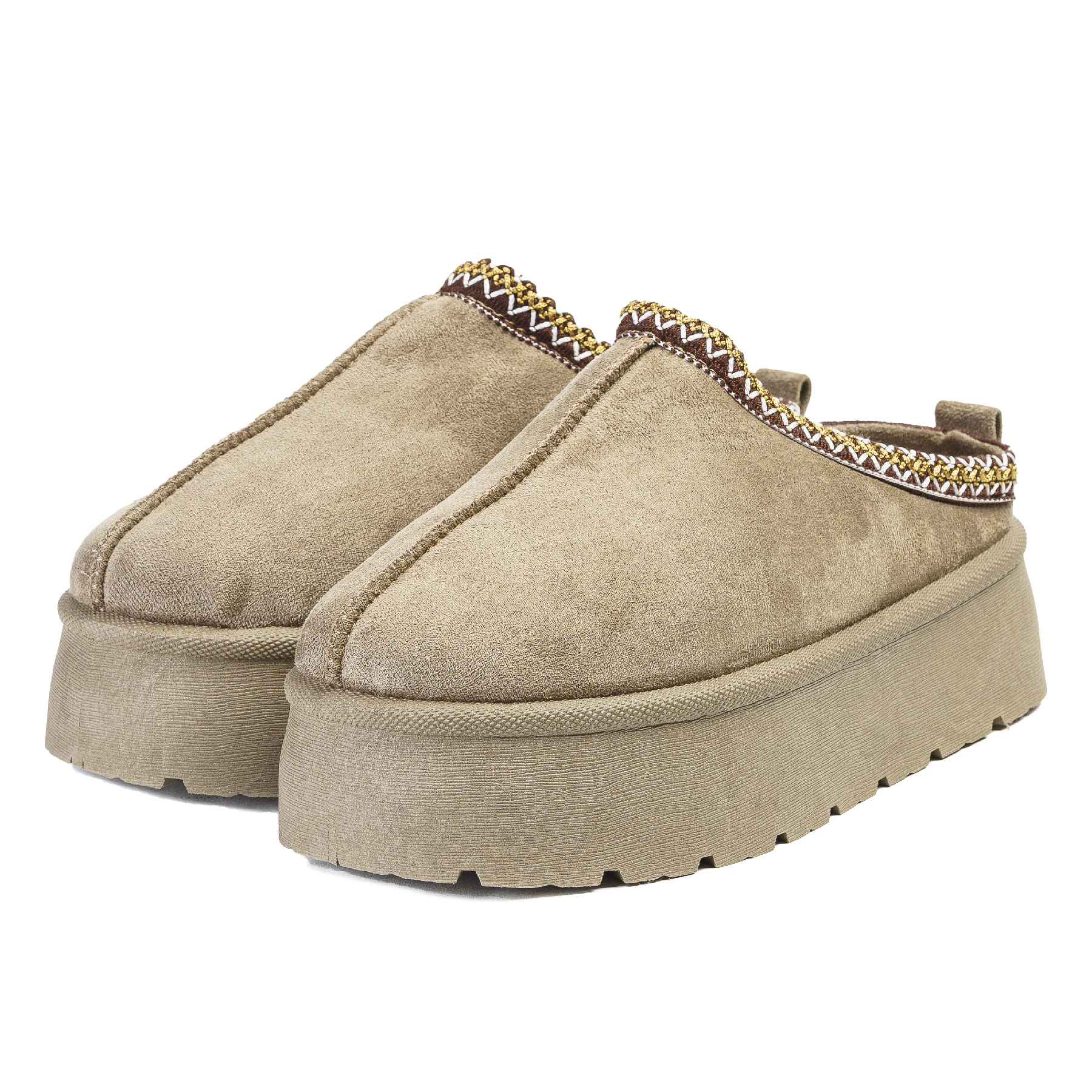 BABUCHA MUJER AVIS KHAKI THUNDER BLUE - 3