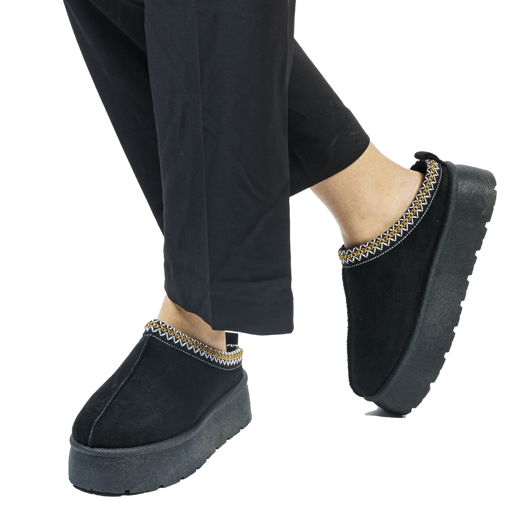 BABUCHA MUJER AVIS NEGRO THUNDER BLUE - 2