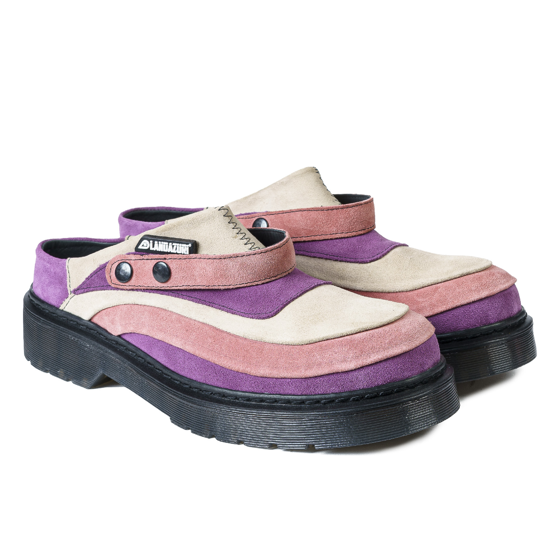 ZAPATO CUERO MULE ADRIATICO ROSA LANDAZURI - 3