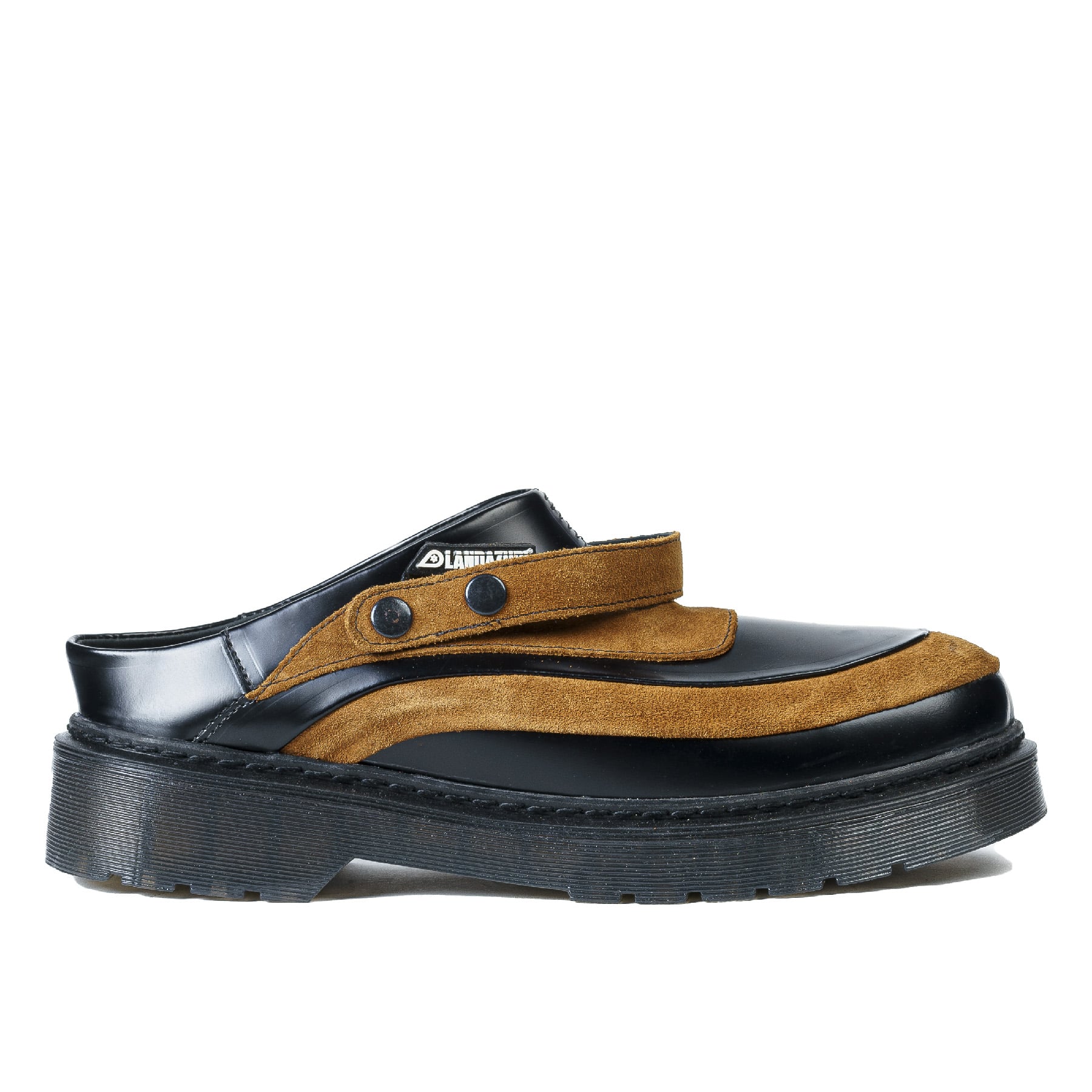 ZAPATO CUERO MULE ADRIATICO CAFE NEGRO LANDAZURI - 1