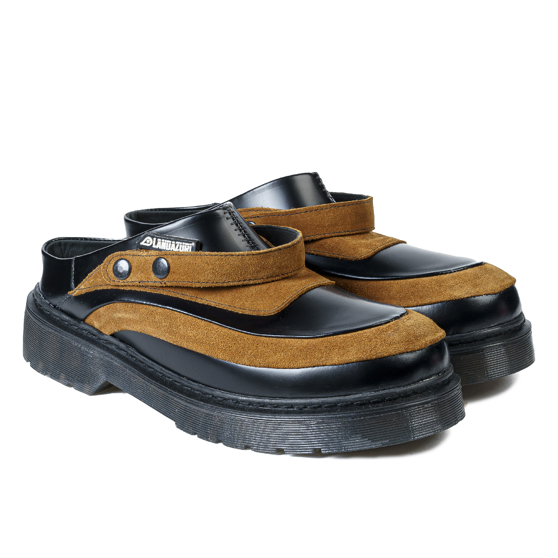 ZAPATO CUERO MULE ADRIATICO CAFE NEGRO LANDAZURI - 3