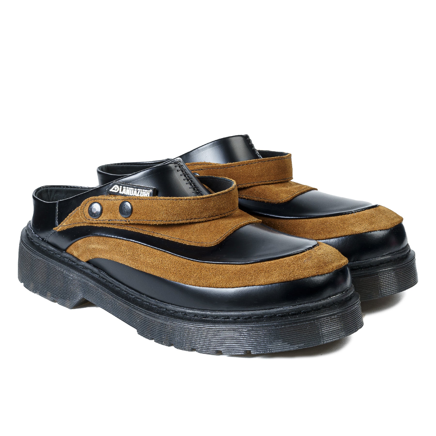 ZAPATO CUERO MULE ADRIATICO CAFE NEGRO LANDAZURI - 3