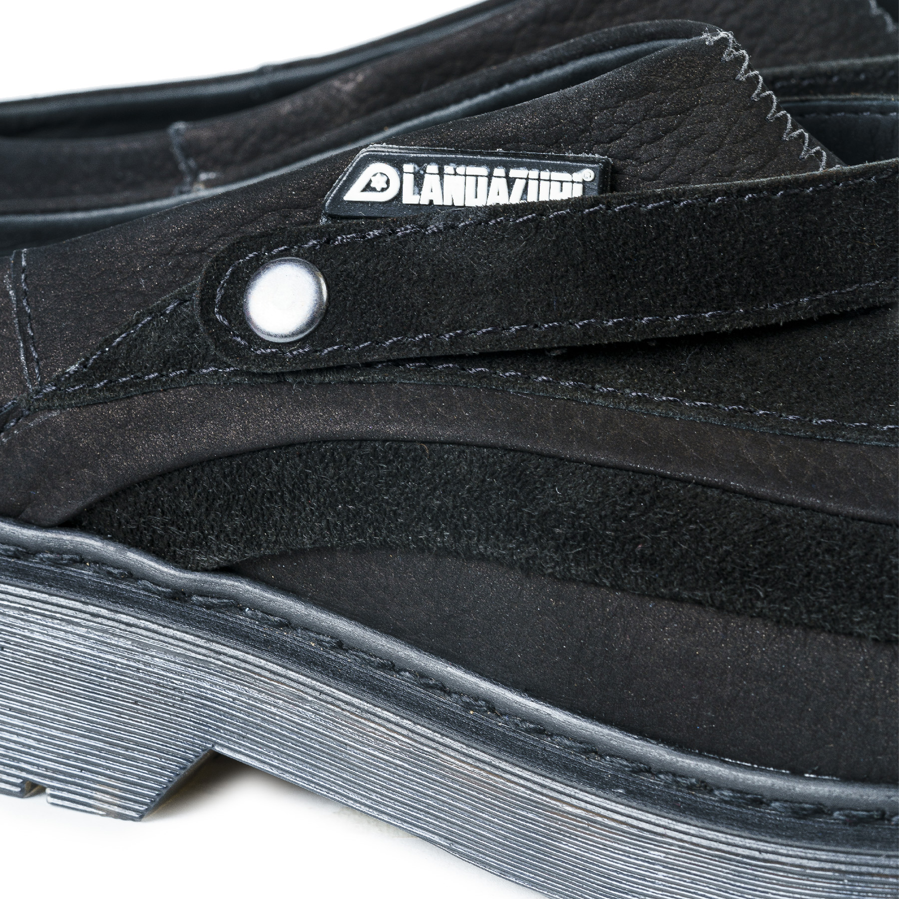ZAPATO CUERO MULE ADRIATICO RENO NEGRO LANDAZURI - 4