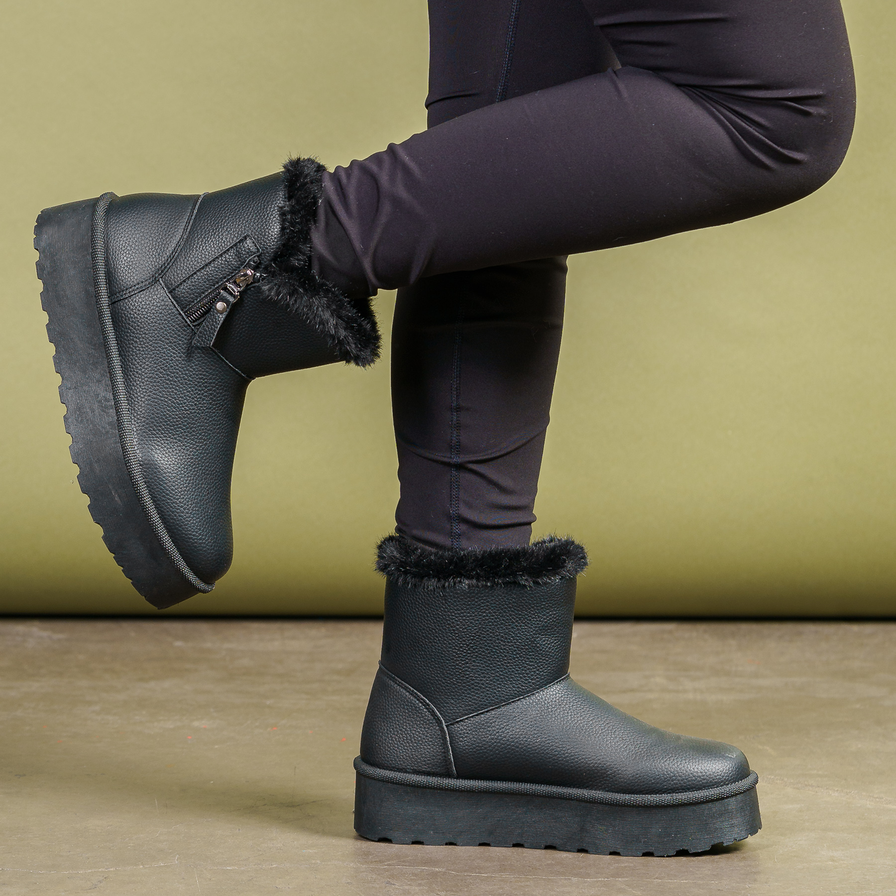BOTÍN MUJER NEGRO ARWEN THUNDER BLUE CASUAL - 2