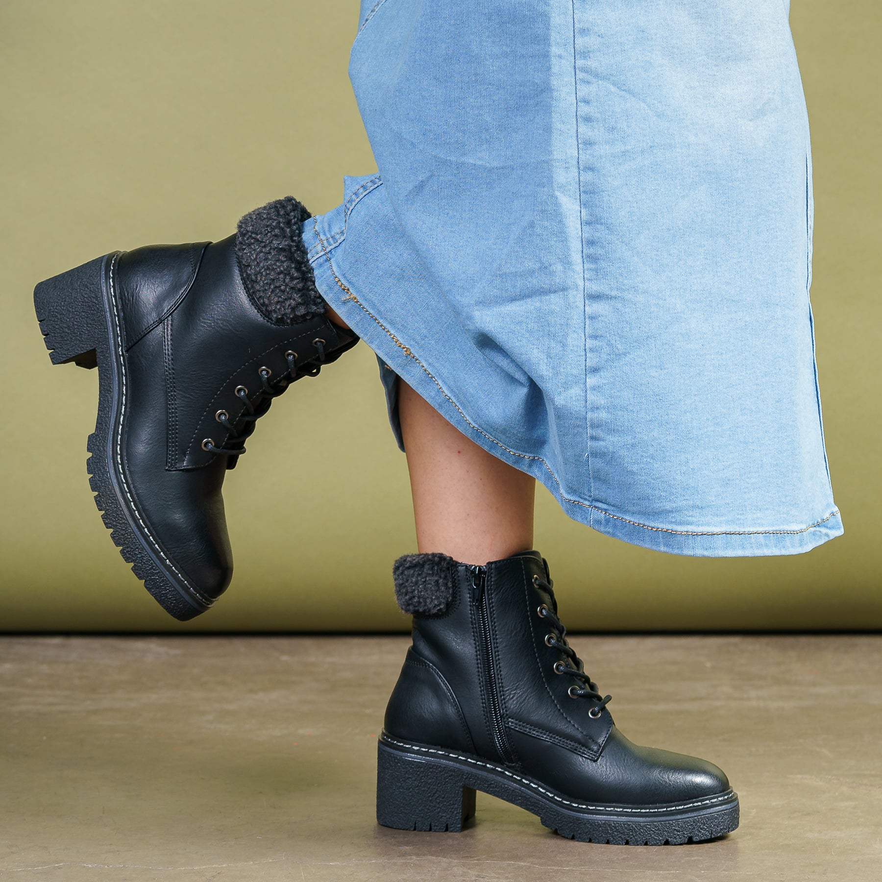 BOTÍN MUJER NEGRO WILLOW THUNDER BLUE CASUAL - 2