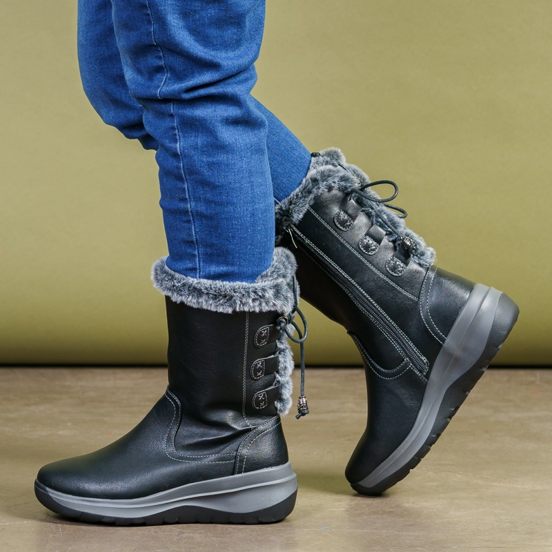 BOTA MUJER ZARIA  NEGRO THUNDER BLUE - 2