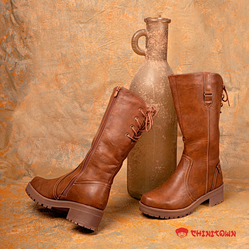 BOTA MUJER CHANTAL  NEGRO APOSTOL - 7