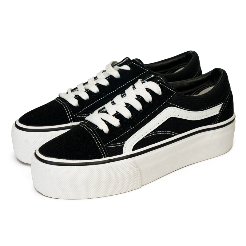 ZAPATILLA MUJER BLANCO  NEGRO EILLEY CHINITOWN - 3