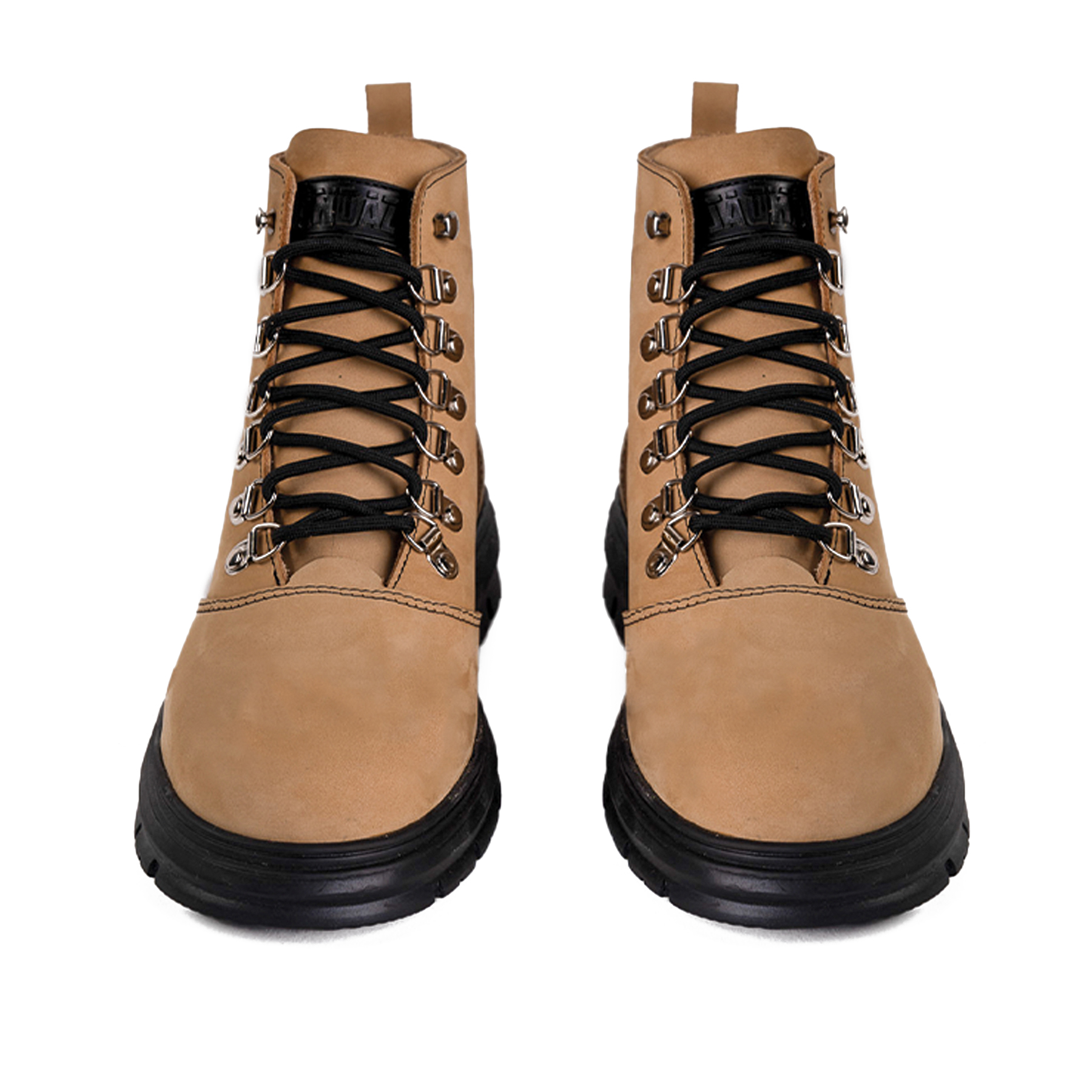 BOTÍN LANDAZURI CUERO NEGRO URBANO TERRAH CAMEL - 3