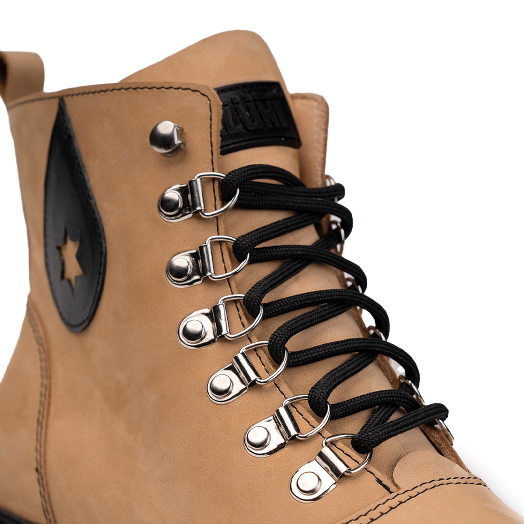 BOTÍN LANDAZURI CUERO NEGRO URBANO TERRAH CAMEL - 4