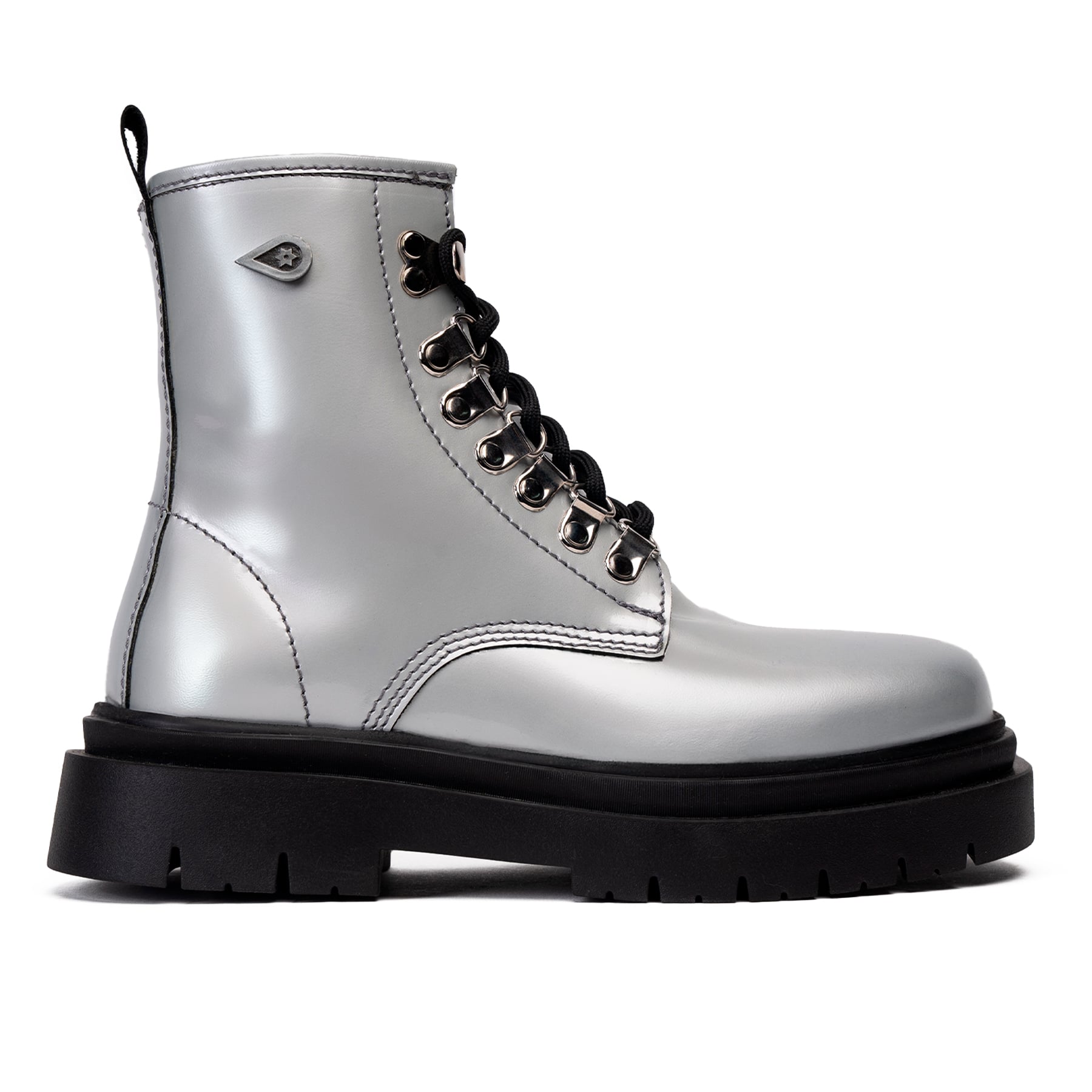 BOTOTO LANDAZURI CUERO GRIS PRISS CROMADO URBANO - 1