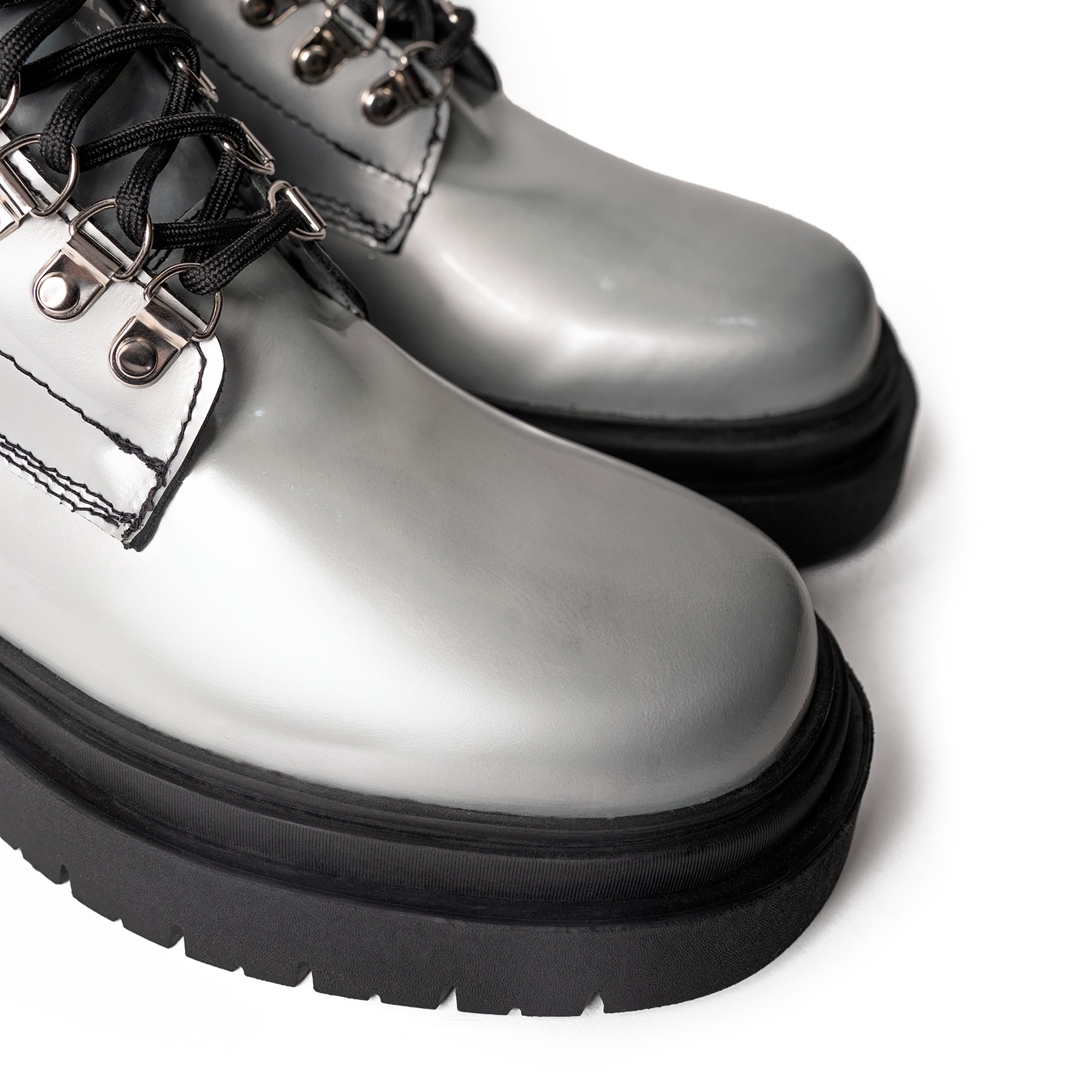 BOTOTO LANDAZURI CUERO GRIS PRISS CROMADO URBANO - 5