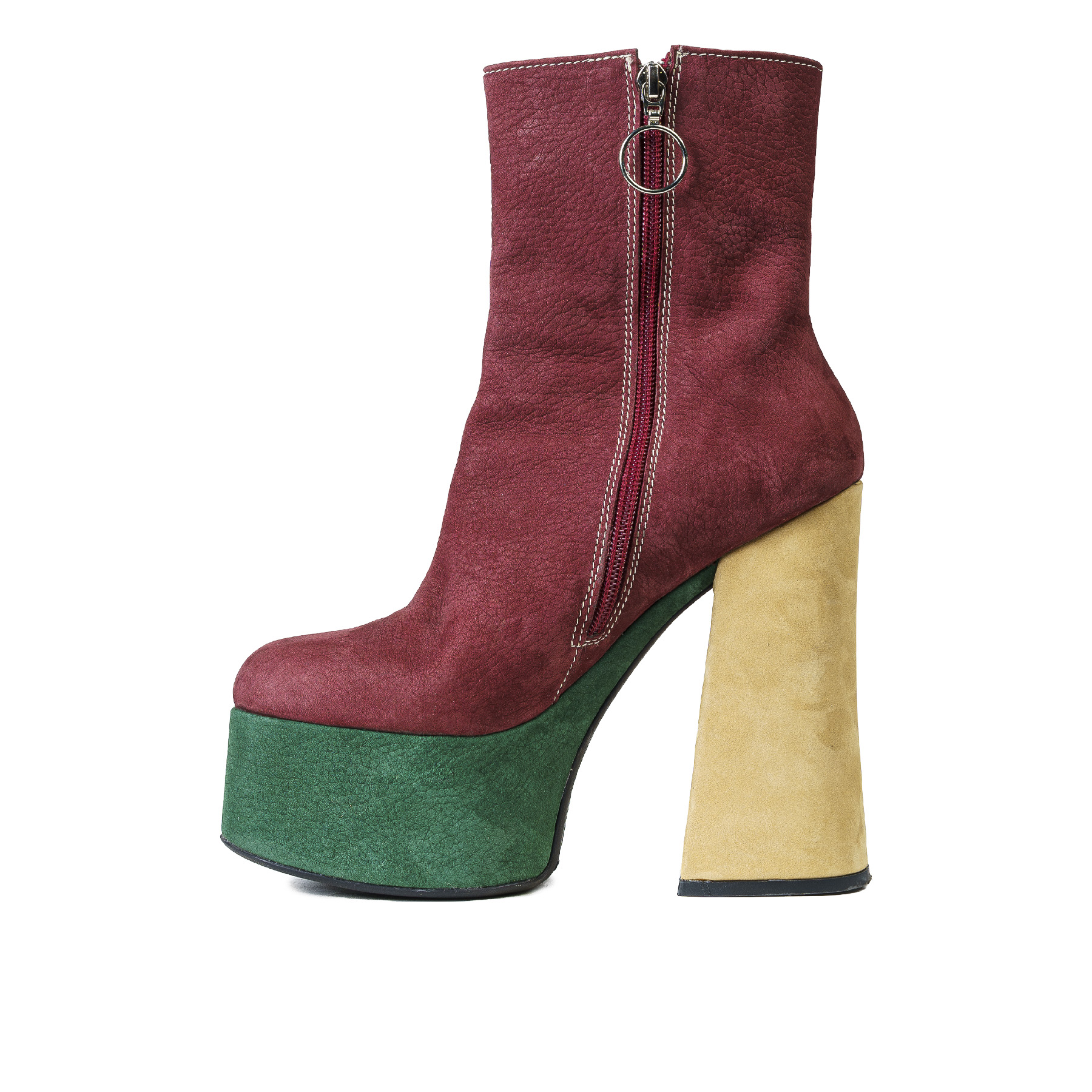 ZAPATO LANDAZURI VERDE TACO GALEO MESALINA URBANO - 2