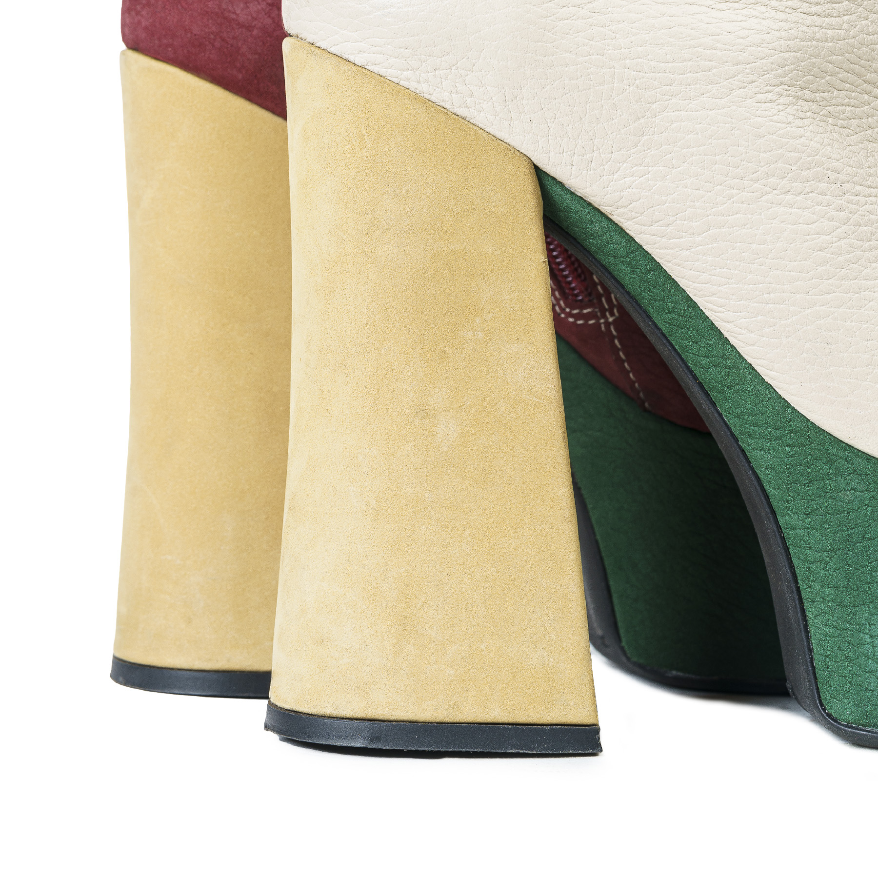 ZAPATO LANDAZURI VERDE TACO GALEO MESALINA URBANO - 4
