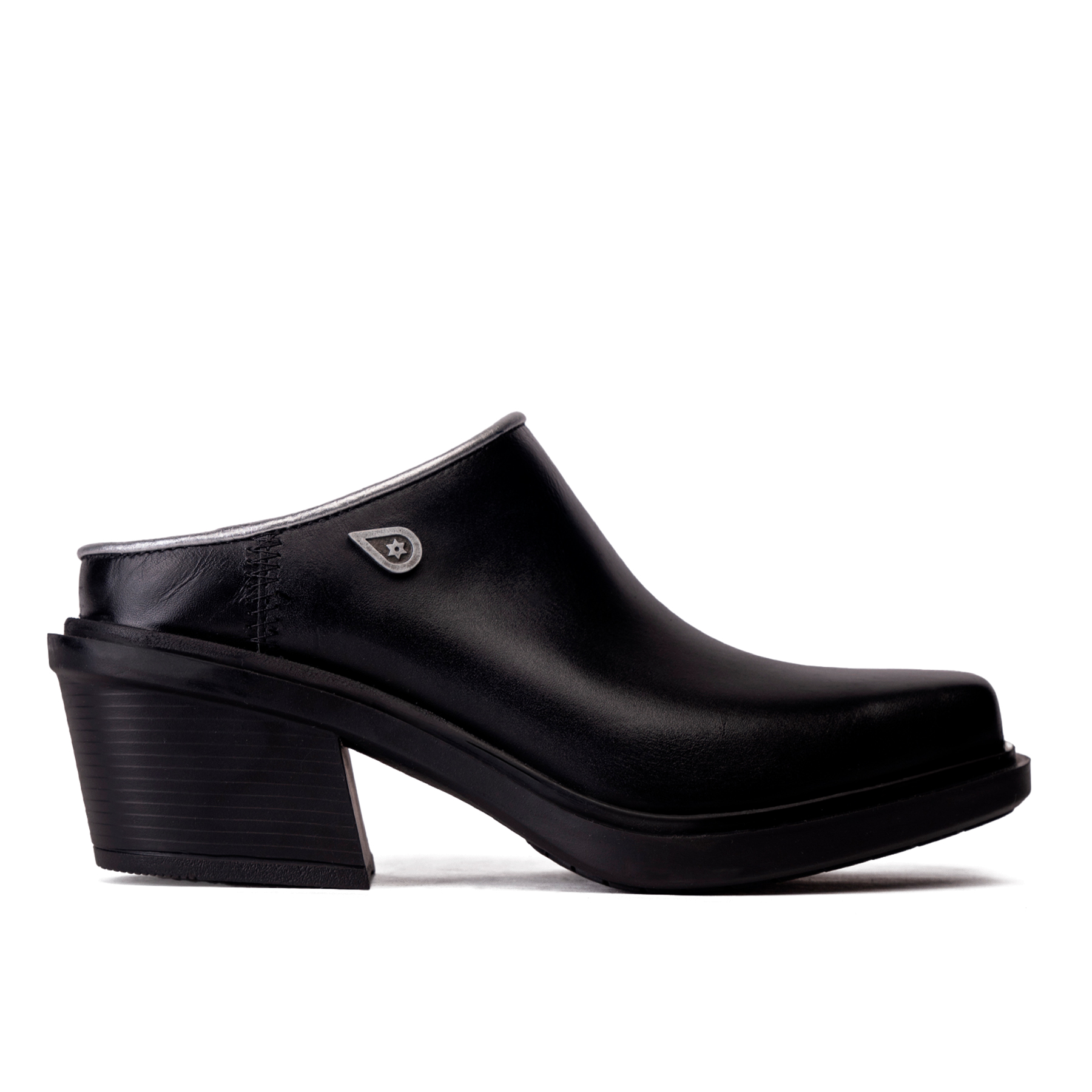 ZAPATO CUERO MULE BRUMA NEGRO LANDAZURI - 1