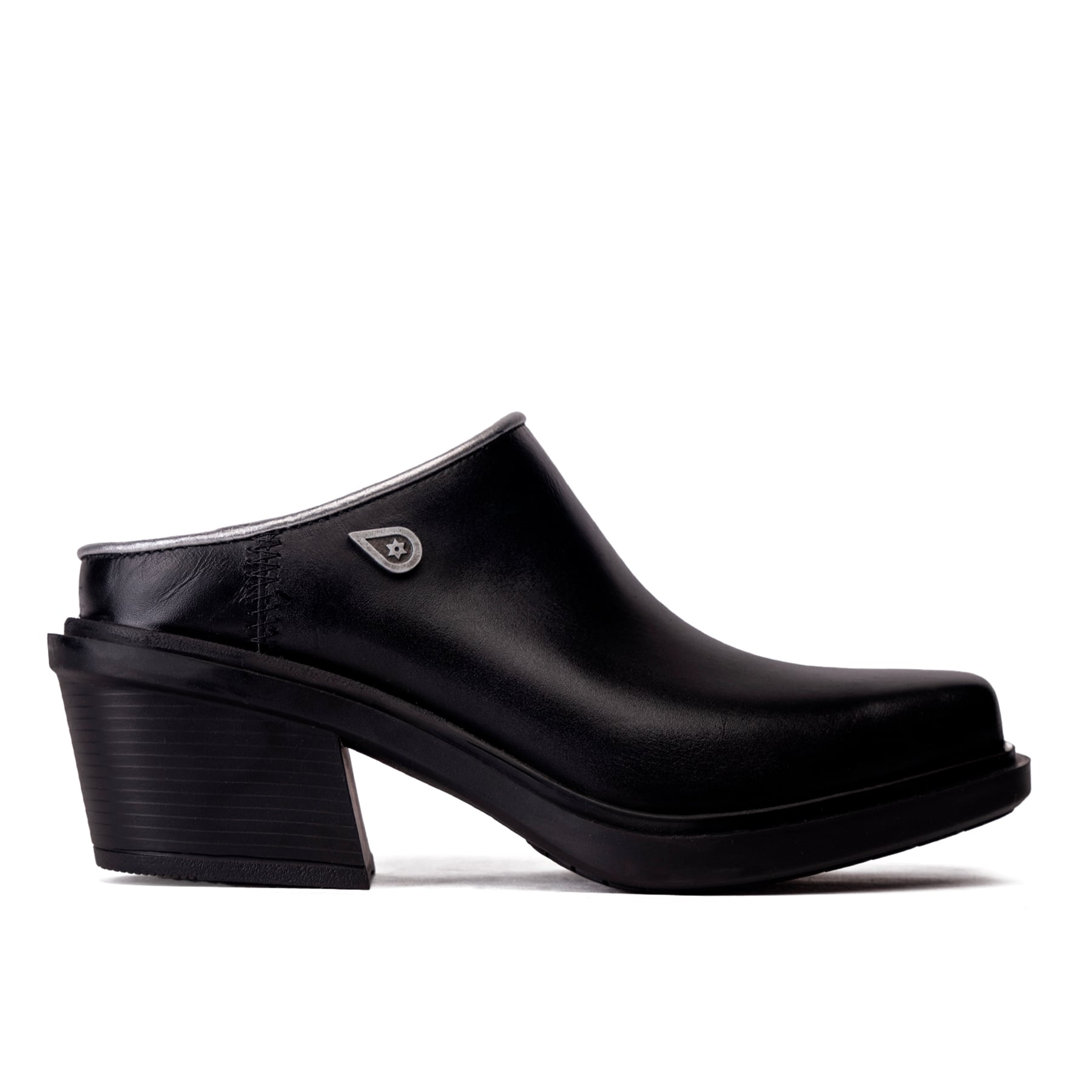 ZAPATO CUERO MULE BRUMA NEGRO LANDAZURI - 1