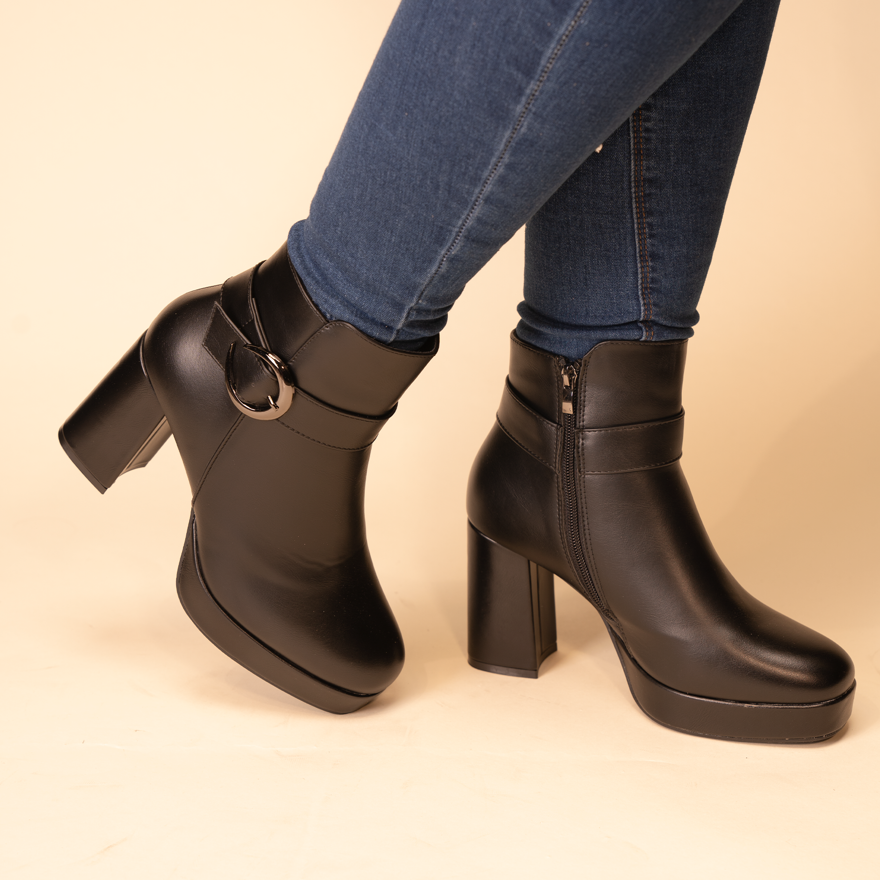 BOTÍN MUJER NEGRO DRISSIA CHINITOWN CASUAL - 2