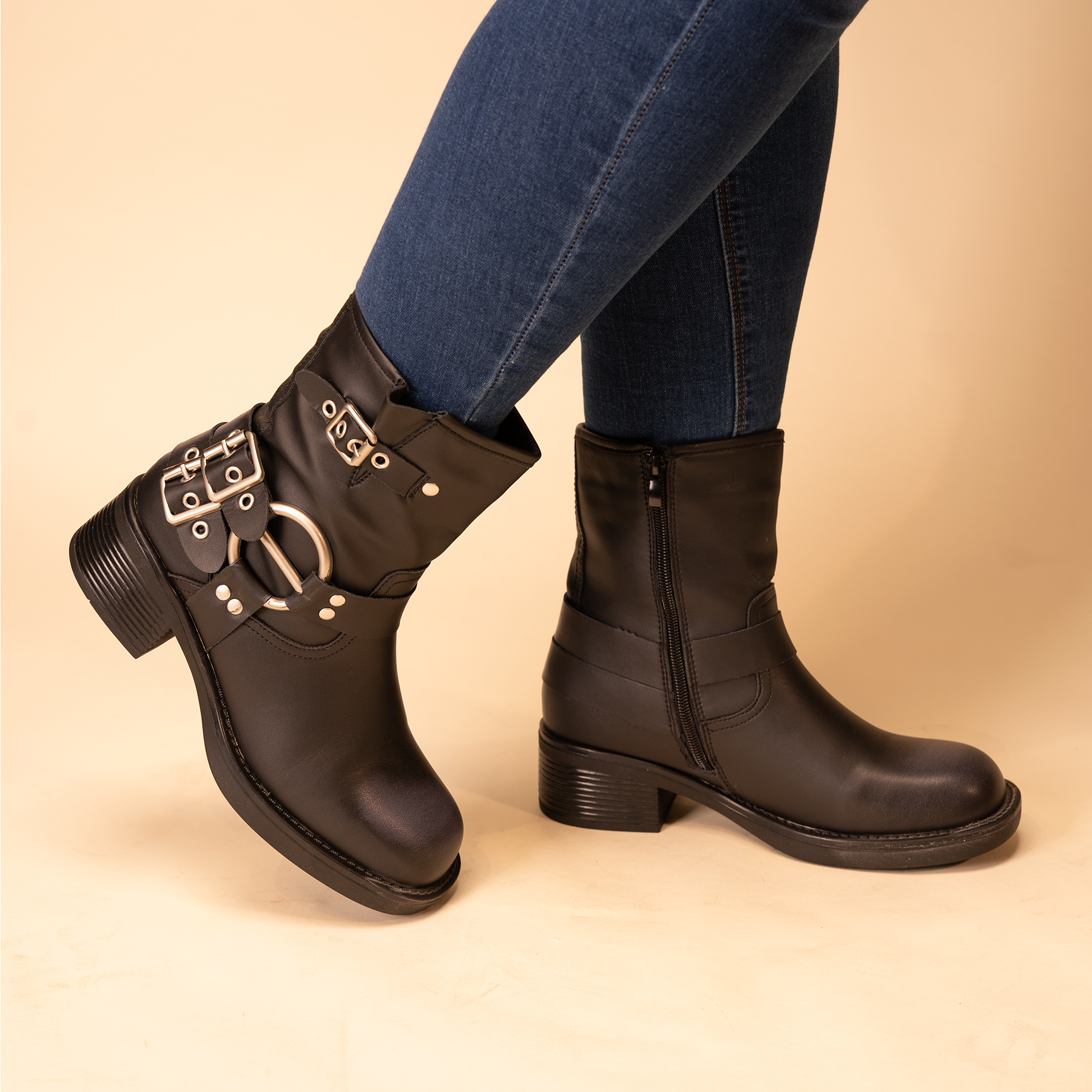 BOTÍN MUJER NEGRO DAHIA THUNDER BLUE CASUAL - 2