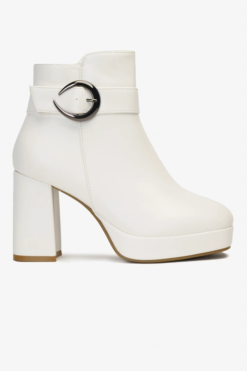 BOTÍN MUJER BLANCO DRISSIA CHINITOWN CASUAL - 1