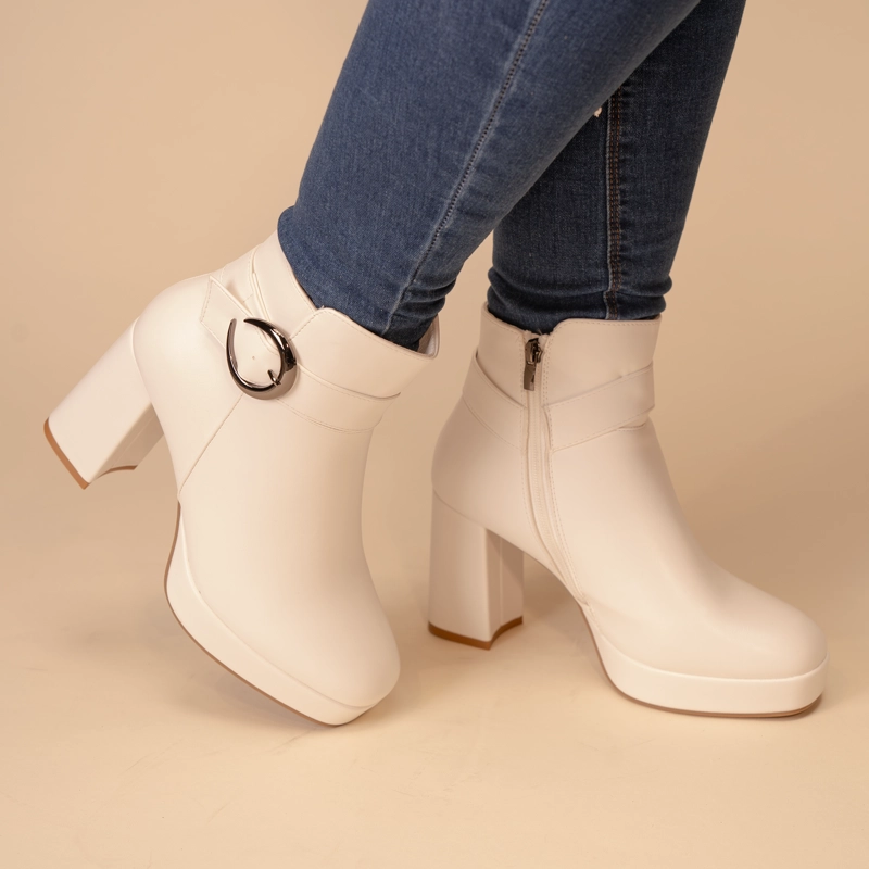 BOTÍN MUJER BLANCO DRISSIA CHINITOWN CASUAL - 2