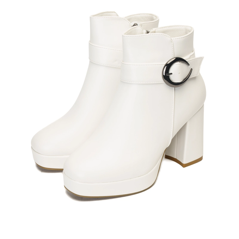 BOTÍN MUJER BLANCO DRISSIA CHINITOWN CASUAL - 3