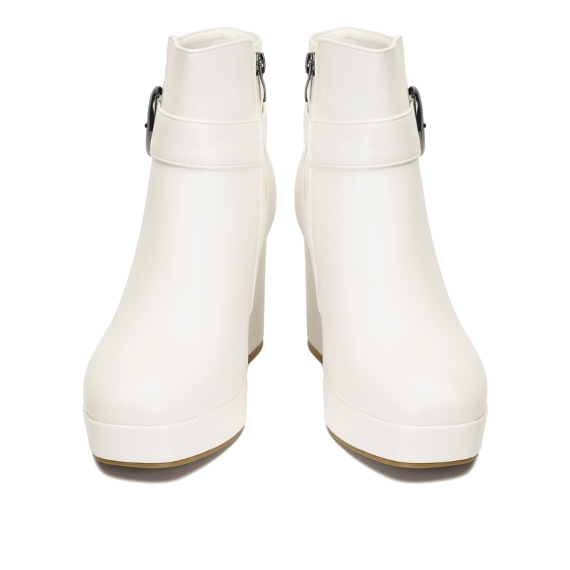 BOTÍN MUJER BLANCO DRISSIA CHINITOWN CASUAL - 4