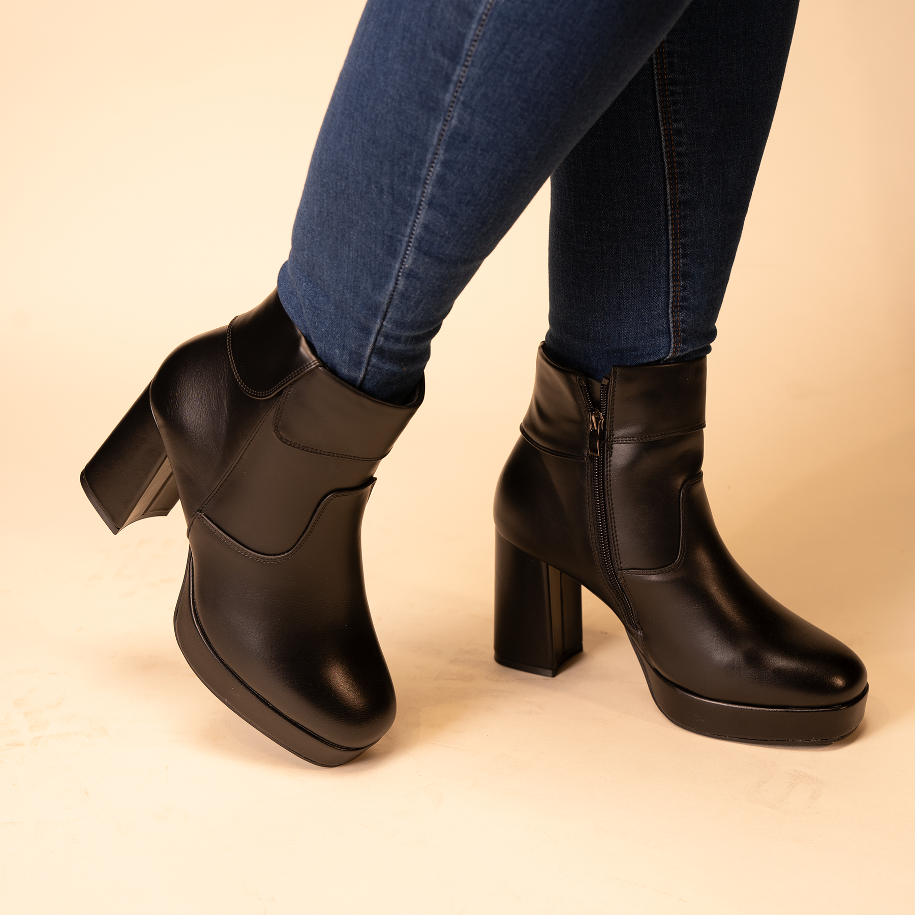 BOTÍN MUJER NEGRO CARLINA CHINITOWN CASUAL - 2