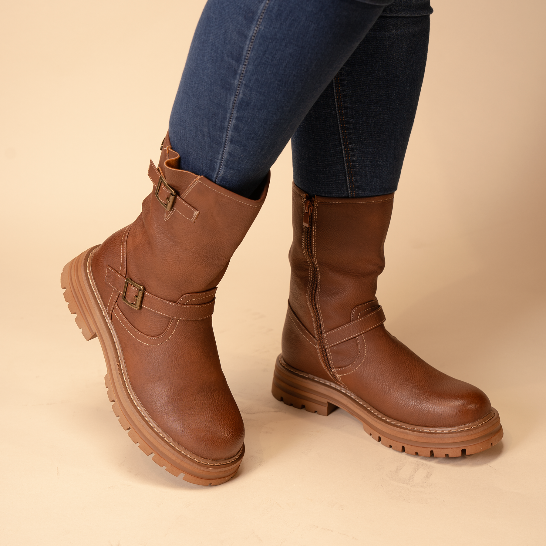 BOTAS MUJER CHINITOWN CUERO CAFÉ AZAHAR