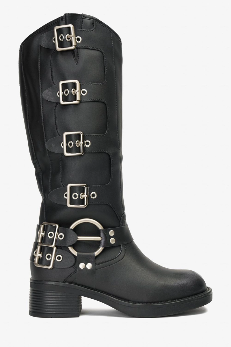 BOTAS MUJER CHINITOWN CUERO NEGRO SAYOKO - 1