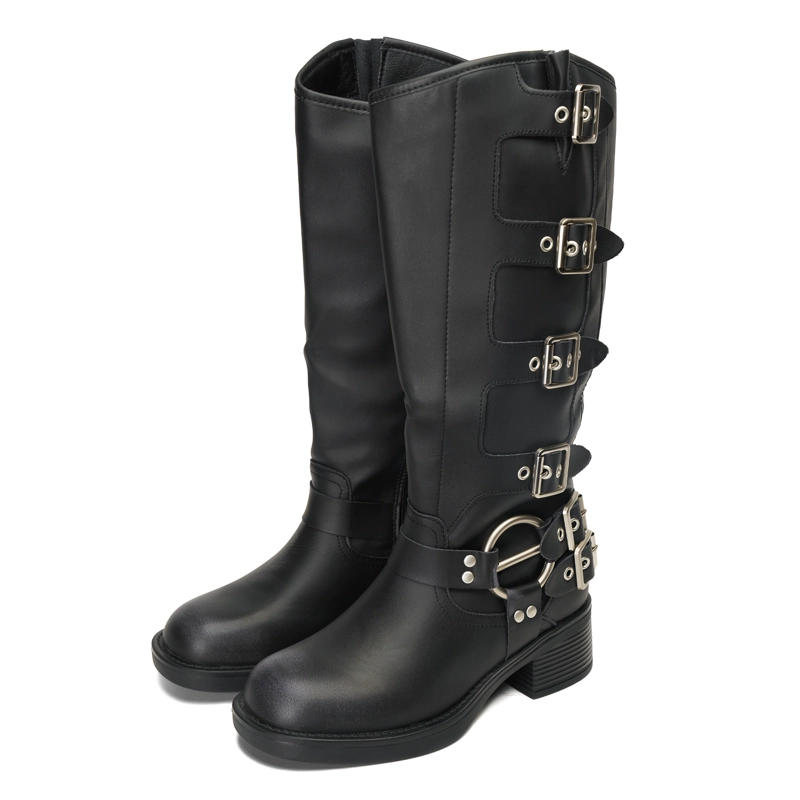 BOTAS MUJER CHINITOWN CUERO NEGRO SAYOKO - 3