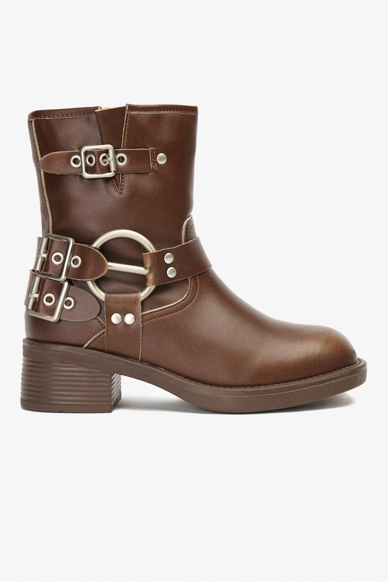 CHINITOWN BOTAS MUJER CHINITOWN CUERO CAFÉ NAVANI