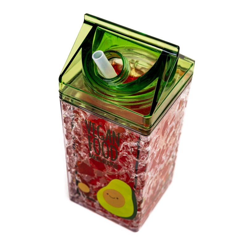 BOTELLA DE AGUA 2 DOBLE PARED PLASTICO HIELO VERDE CHINITOWN - 2