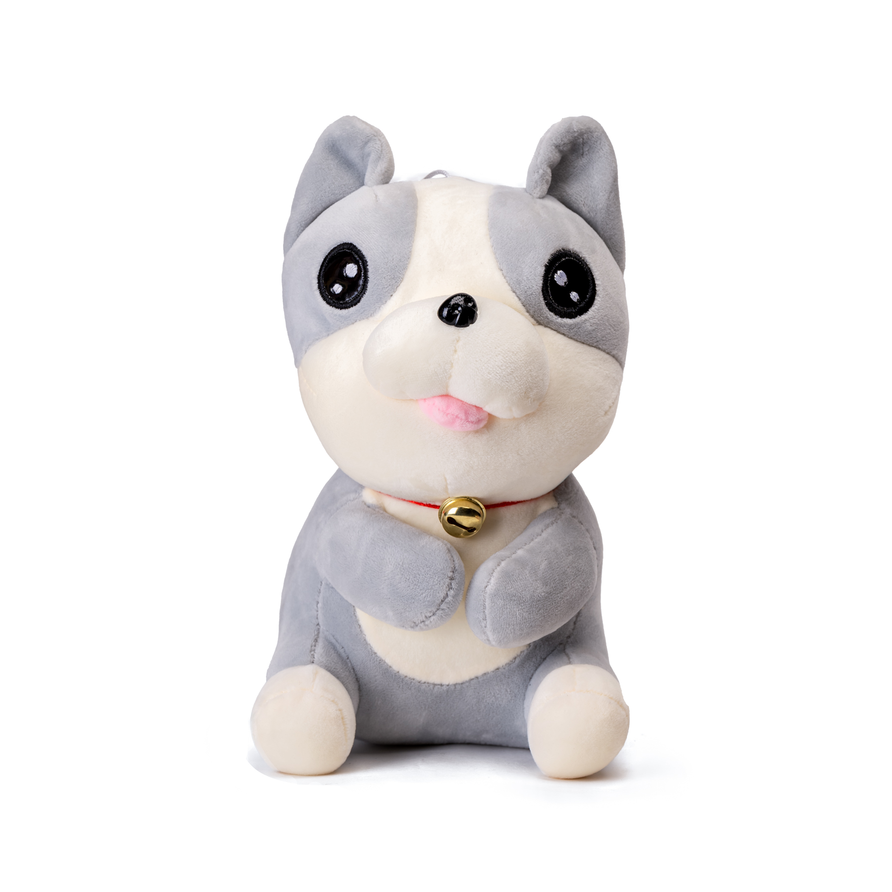 PELUCHE CHINITOWN CACHORRO GRIS 15 CM P-5001-4 GRIS - 1